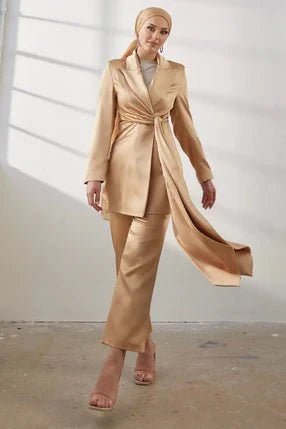 Tuvana Tesettür Vanilya Takım - FioraofDress - tesettur - abiye - 44 - hijab - evening - dress