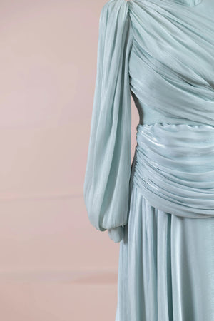 Vela Tesettür Abiye - FioraofDress - tesettur - abiye - mint yeşili - 38 - hijab - evening - dress