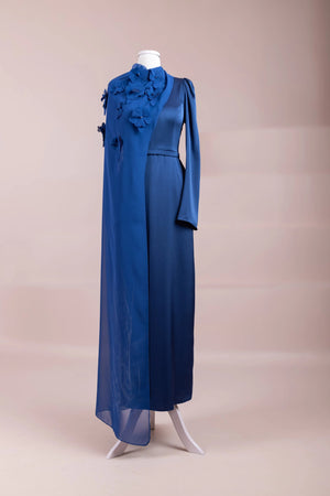 Velisse Tesettür Abiye - FioraofDress - tesettur - abiye - PETROL - 38 - hijab - evening - dress