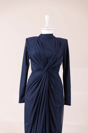 Zarif Tesettür Abiye - FioraofDress - tesettur - abiye - 44 - LACİVERT - hijab - evening - dress