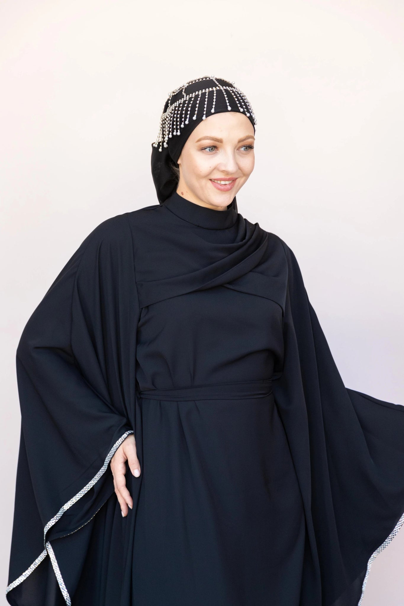 Abaya Tesettur Abiye - FioraofDress - tesettur - abiye - 36 - Siyahh - hijab - evening - dress