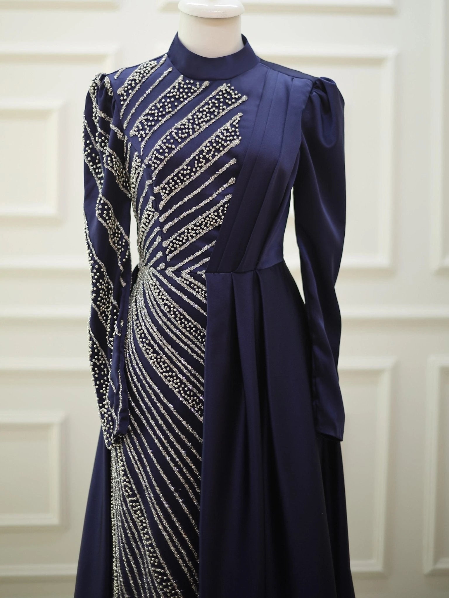 Adel Tesettür Abiye - FioraofDress - tesettur - abiye - lacivert - 48 - hijab - evening - dress