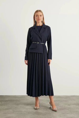 Aden Tesettür Elbise - FioraofDress - tesettur - abiye - 42 - KAHVERENGİ - hijab - evening - dress