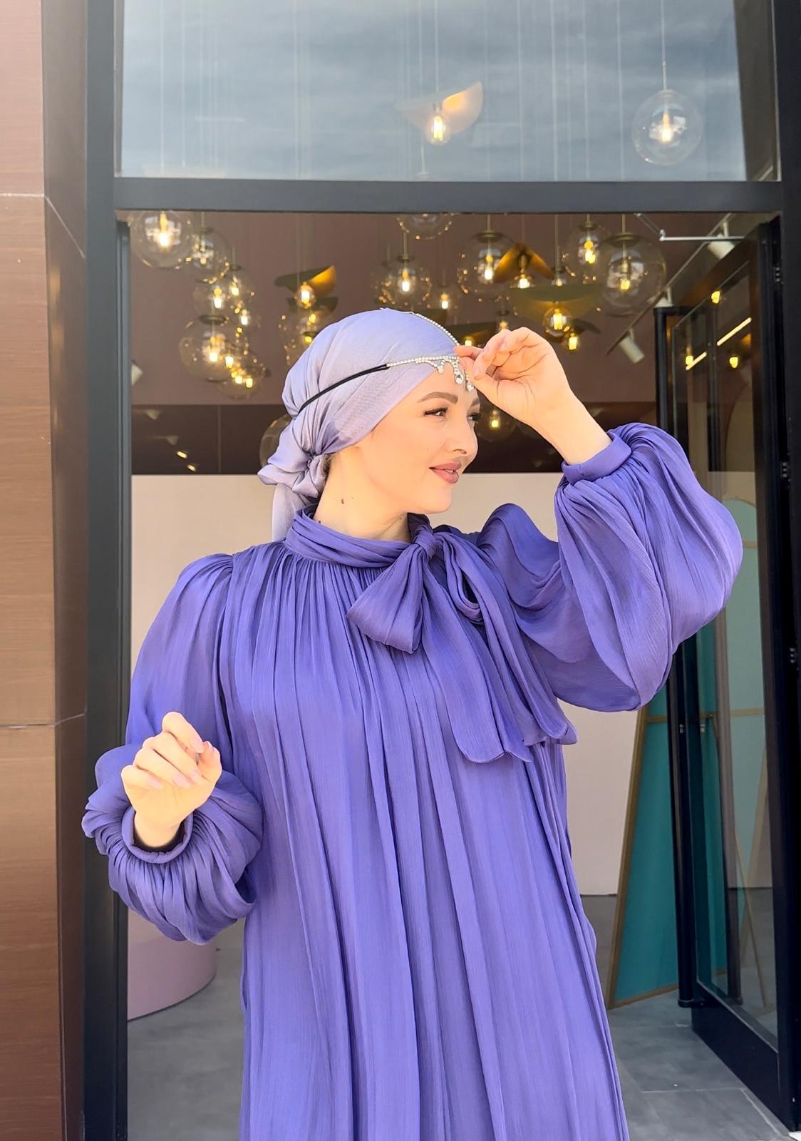 Aditya Tesettür Abiye - FioraofDress - tesettur - abiye - 44 - MOR - hijab - evening - dress