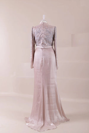 Ahenk Tesettür Abiye - FioraofDress - tesettur - abiye - Pudra - 38 - hijab - evening - dress