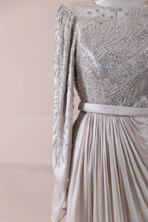 Ahenk Tesettür Abiye - FioraofDress - tesettur - abiye - BEJ - 38 - hijab - evening - dress