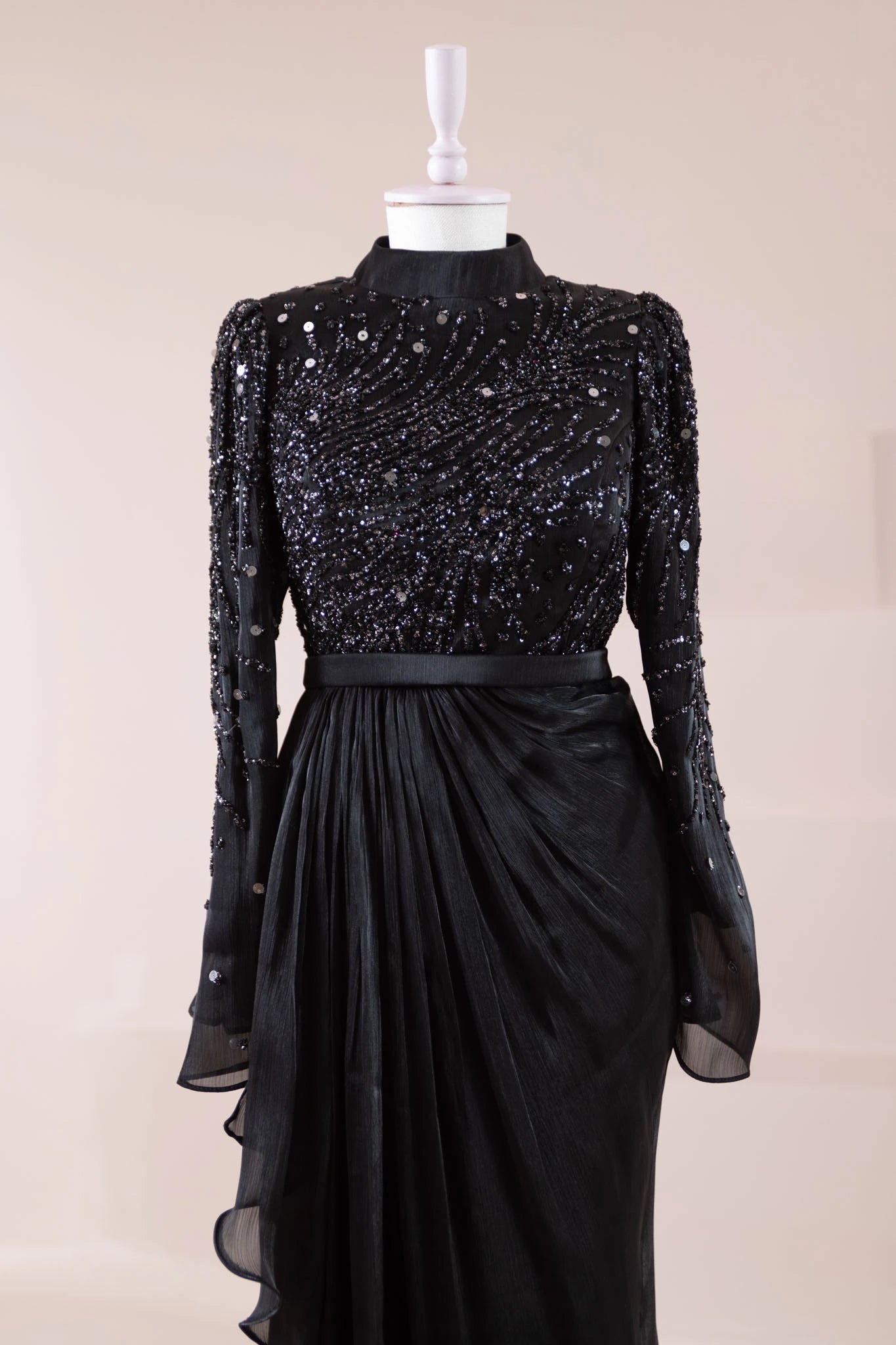 Ahenk Tesettür Abiye - FioraofDress - tesettur - abiye - SİYAH - 38 - hijab - evening - dress