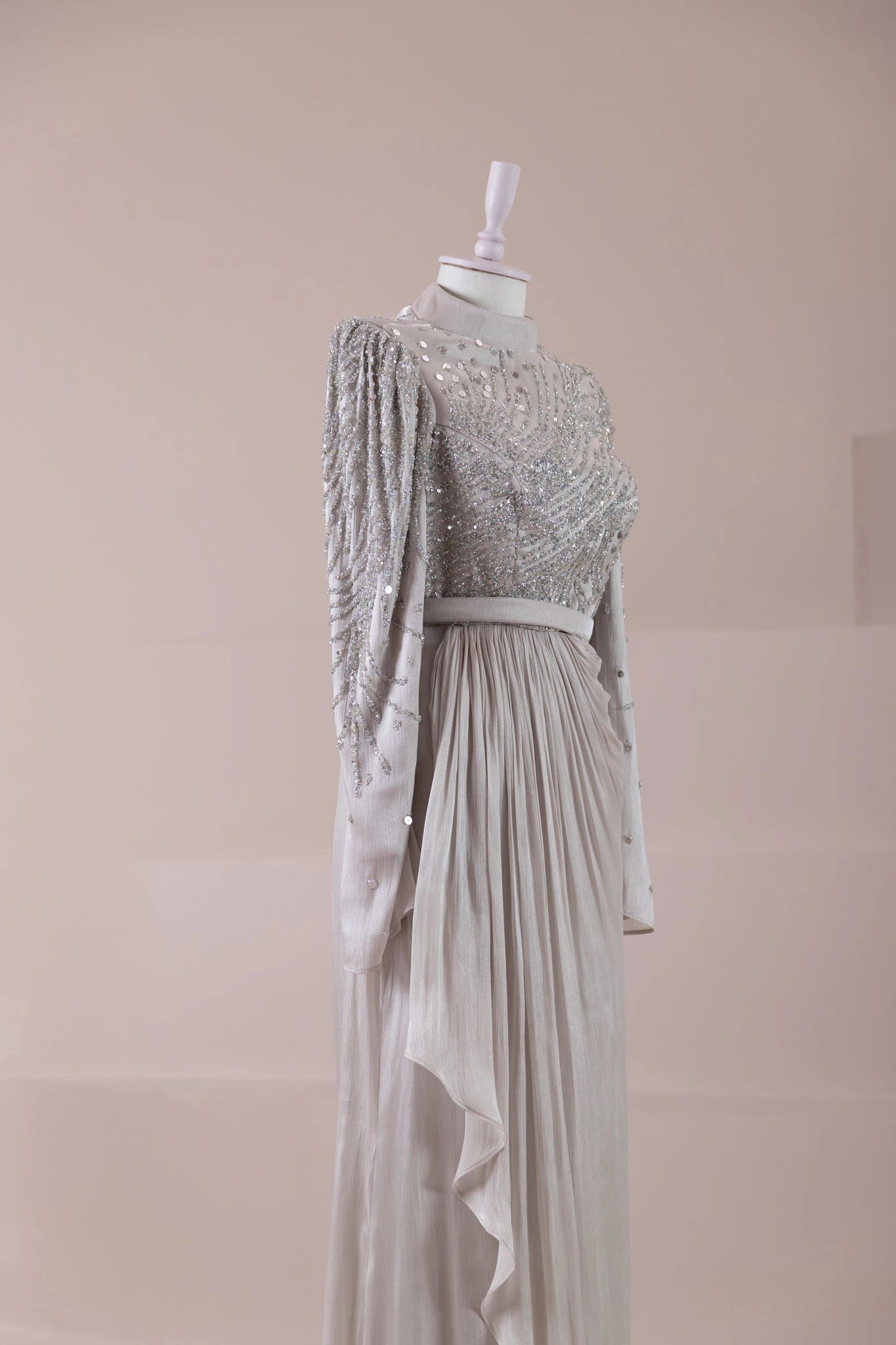 Ahenk Tesettür Abiye - FioraofDress - tesettur - abiye - BEJ - 38 - hijab - evening - dress