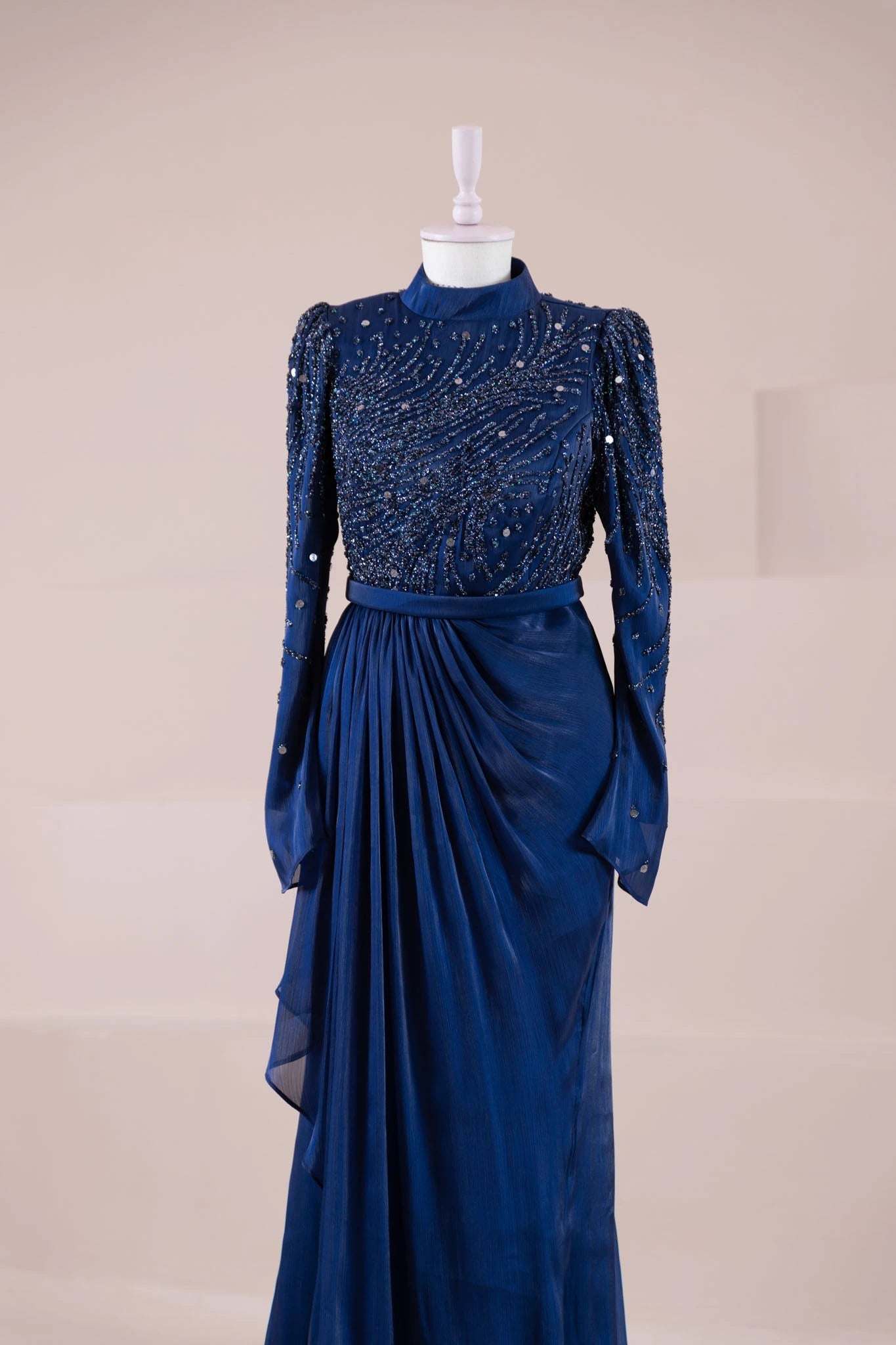 Ahenk Tesettür Abiye - FioraofDress - tesettur - abiye - lacivert - 38 - hijab - evening - dress