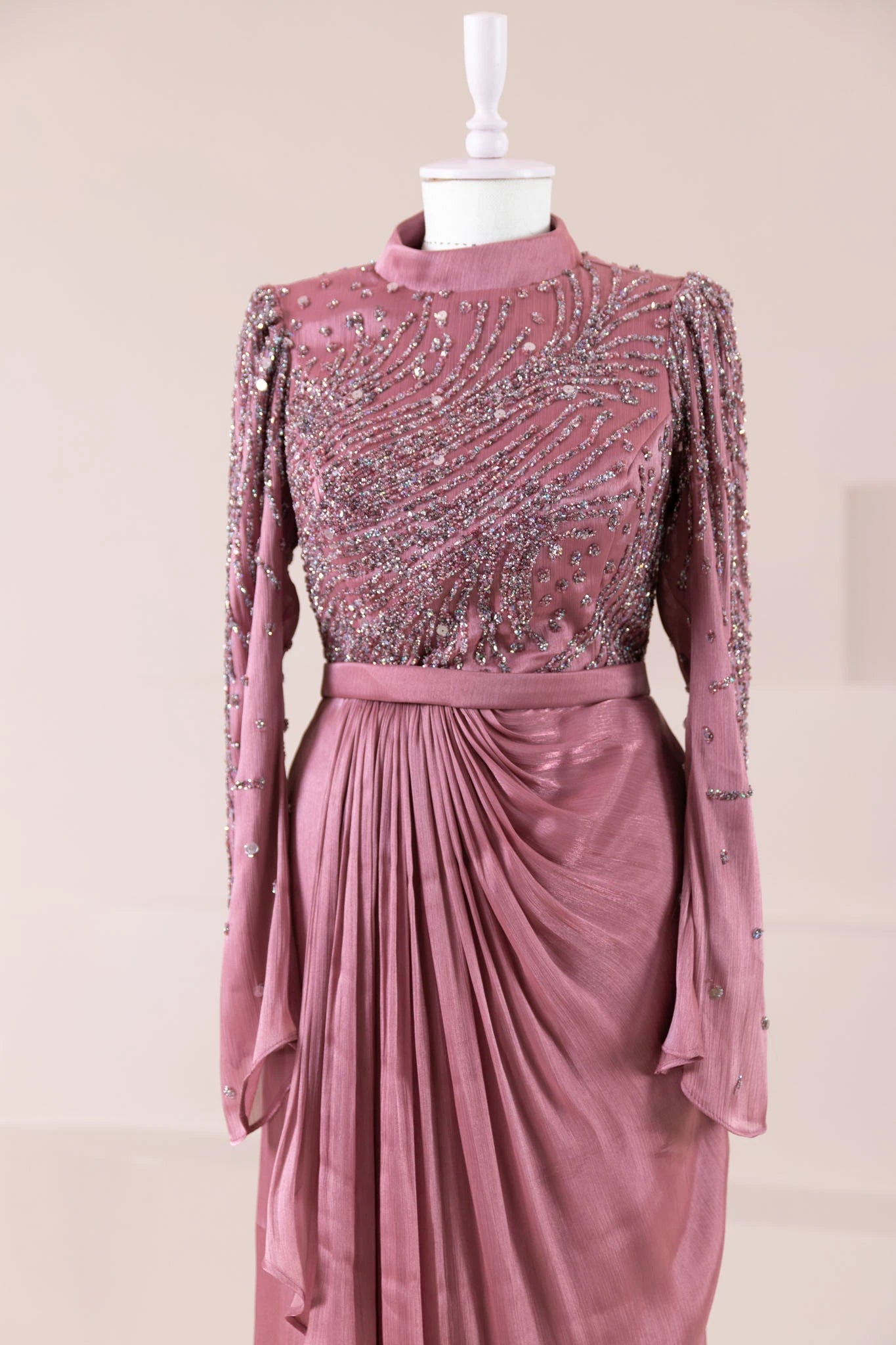 Ahenk Tesettür Abiye - FioraofDress - tesettur - abiye - Berry - 38 - hijab - evening - dress