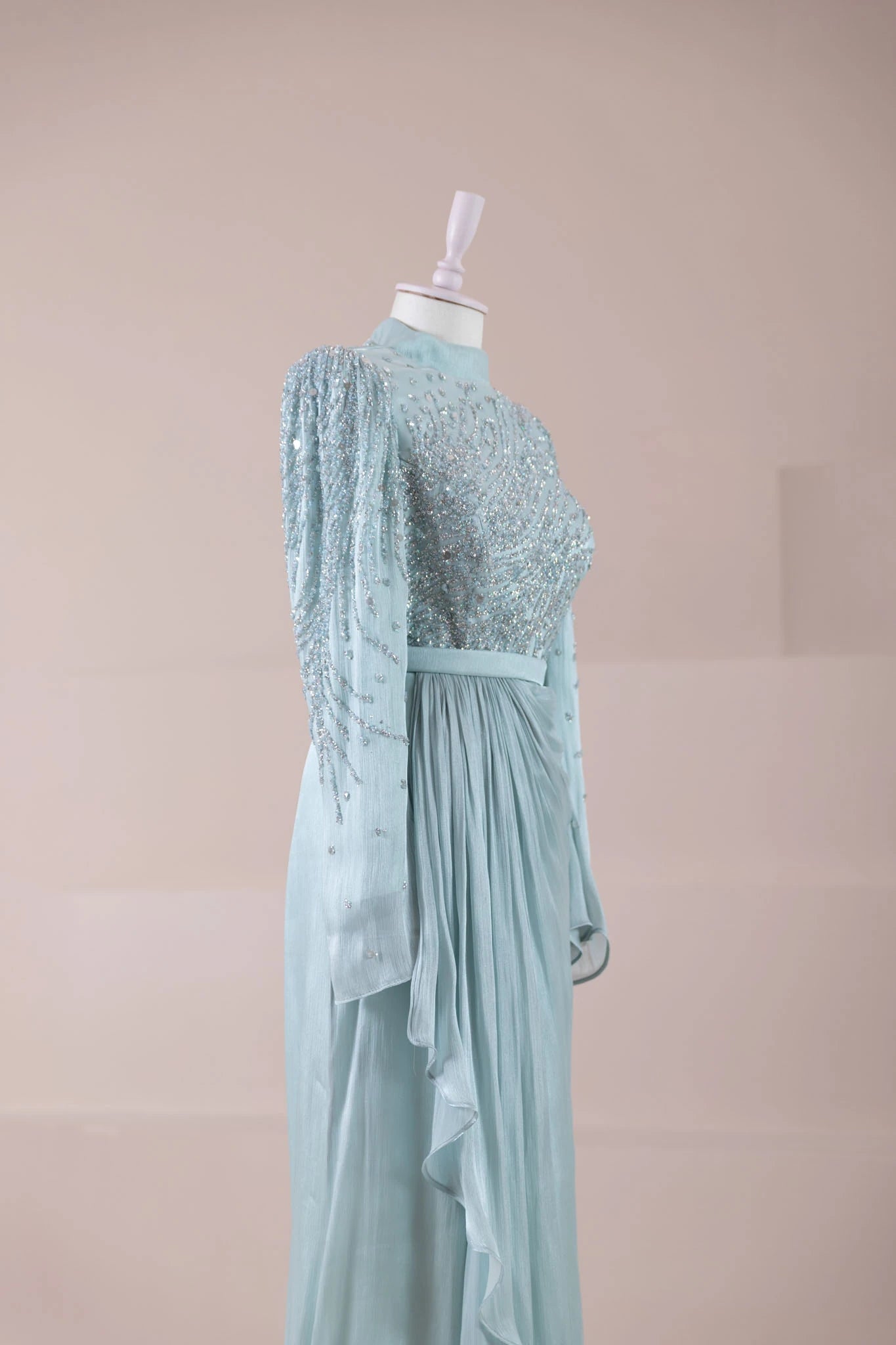 Ahenk Tesettür Abiye - FioraofDress - tesettur - abiye - mint - 38 - hijab - evening - dress