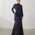 Ahla Tesettür Abiye - FioraofDress - tesettur - abiye - 42 - LACİVERT - hijab - evening - dress