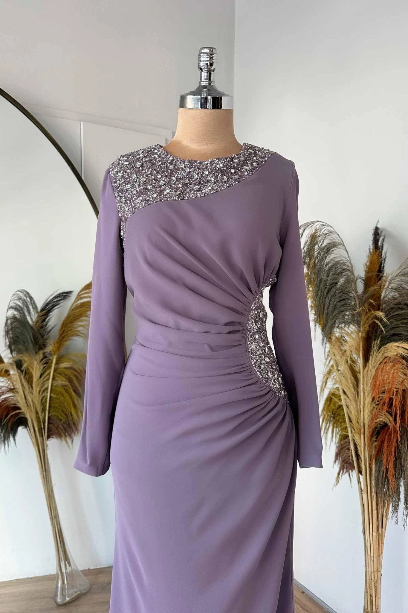 Aleyna Tesettür Abiye - FioraofDress - tesettur - abiye - 48 - zümrüt - hijab - evening - dress