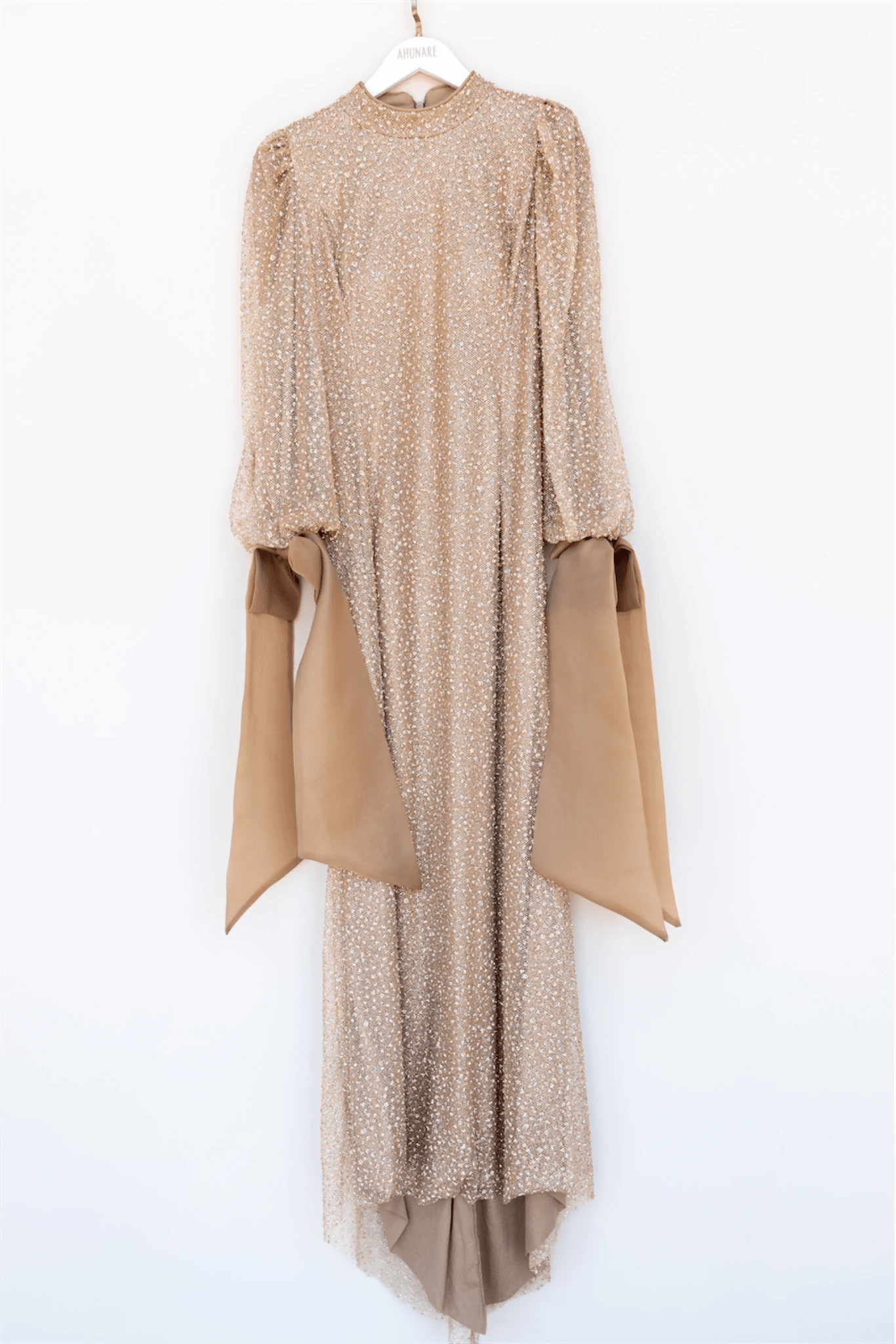 Alina Tesettür Abiye - FioraofDress - tesettur - abiye - 48 - GOLD - hijab - evening - dress