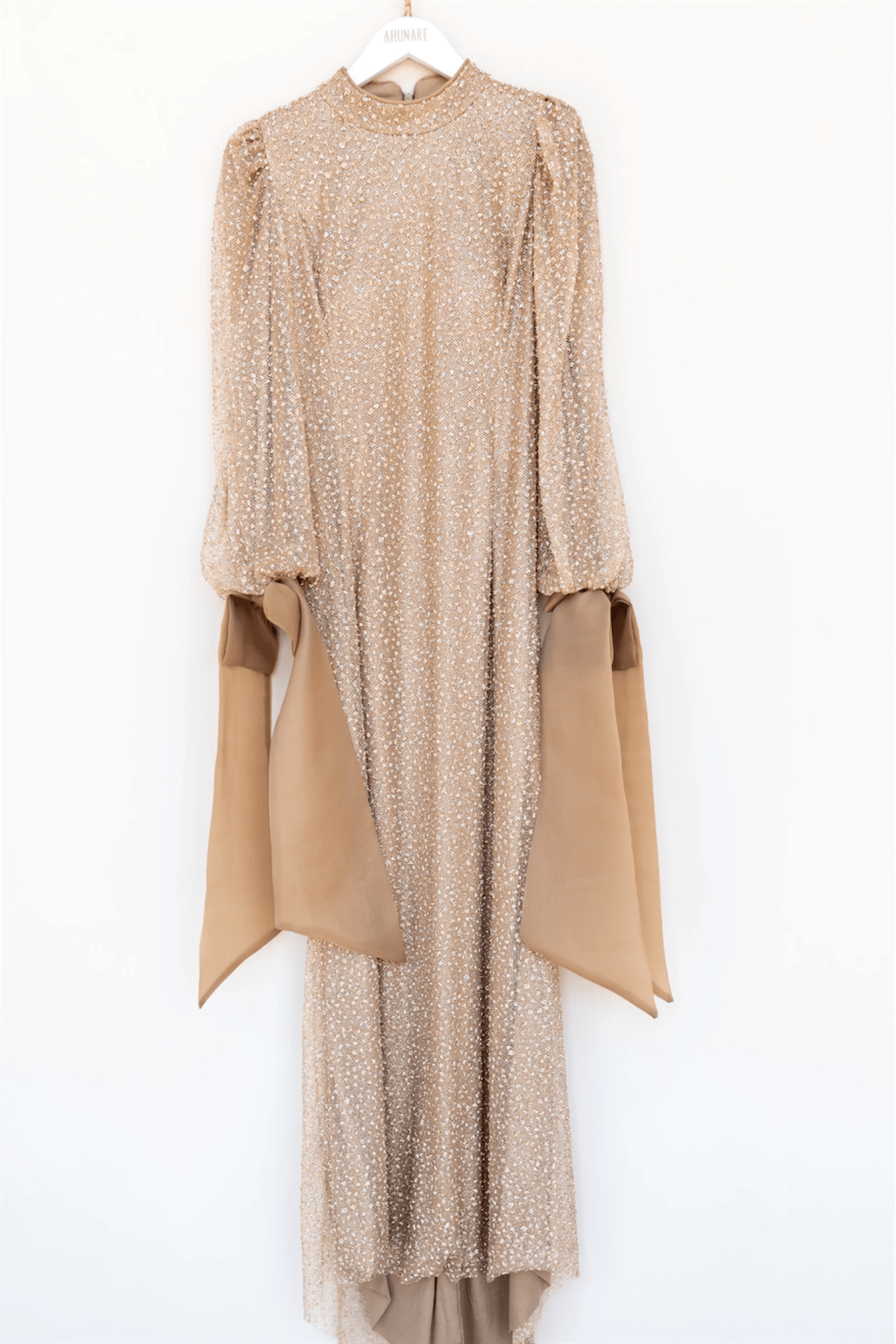 Alina Tesettür Abiye - FioraofDress - tesettur - abiye - 48 - GOLD - hijab - evening - dress