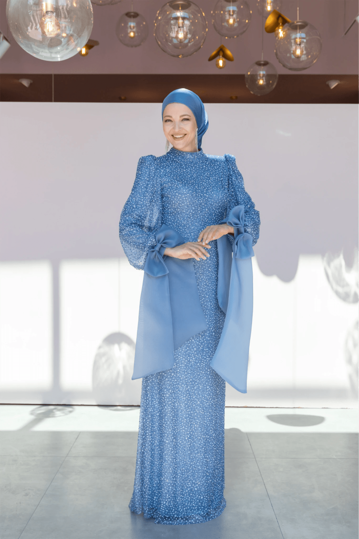 Alina Tesettür Abiye - FioraofDress - tesettur - abiye - 48 - Mavii - hijab - evening - dress