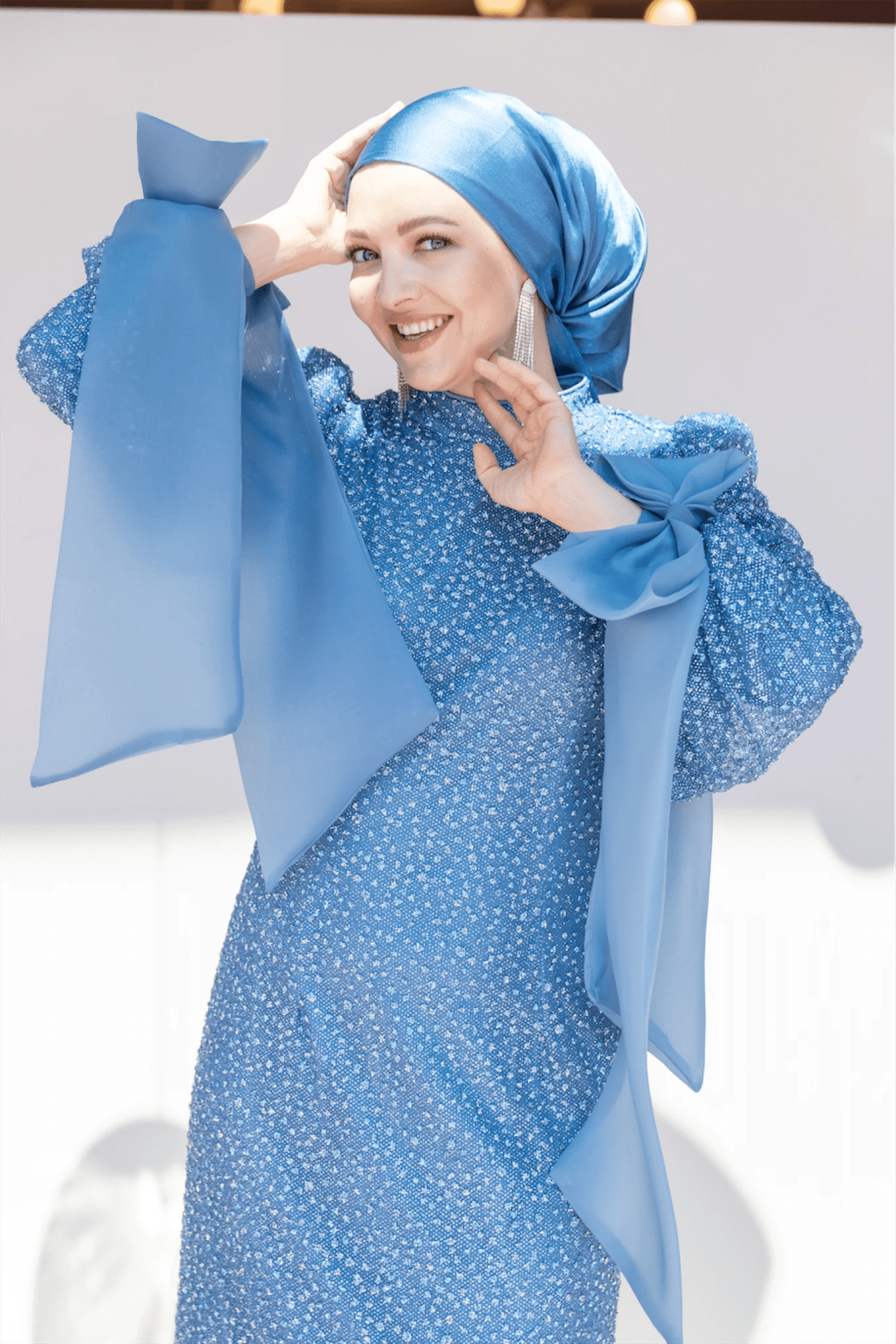 Alina Tesettür Abiye - FioraofDress - tesettur - abiye - 48 - Mavii - hijab - evening - dress