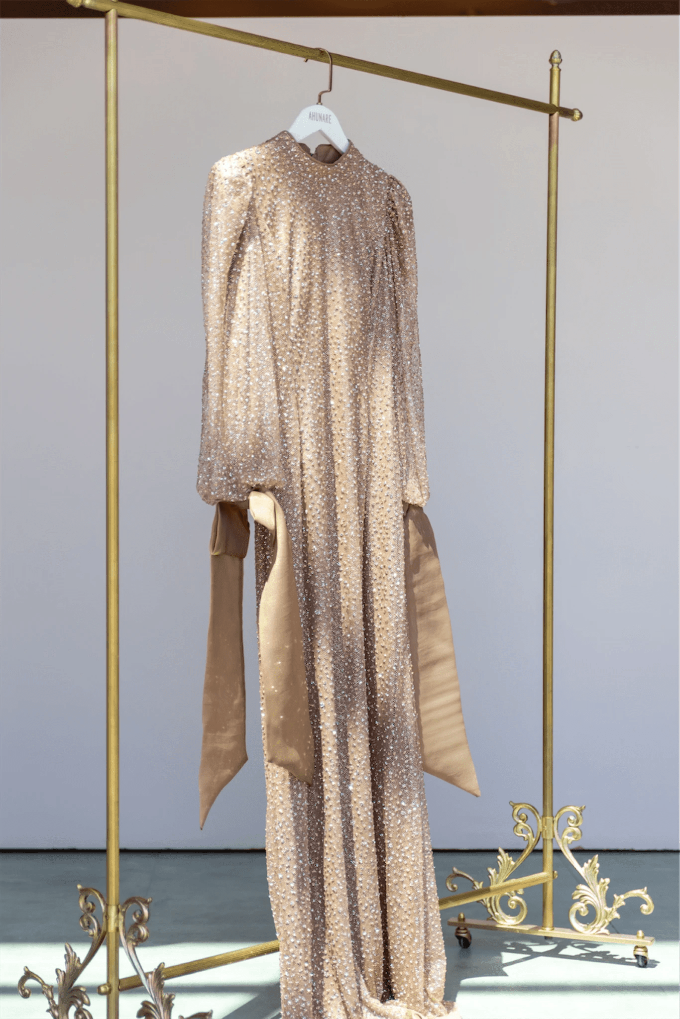 Alina Tesettür Abiye - FioraofDress - tesettur - abiye - 48 - GOLD - hijab - evening - dress