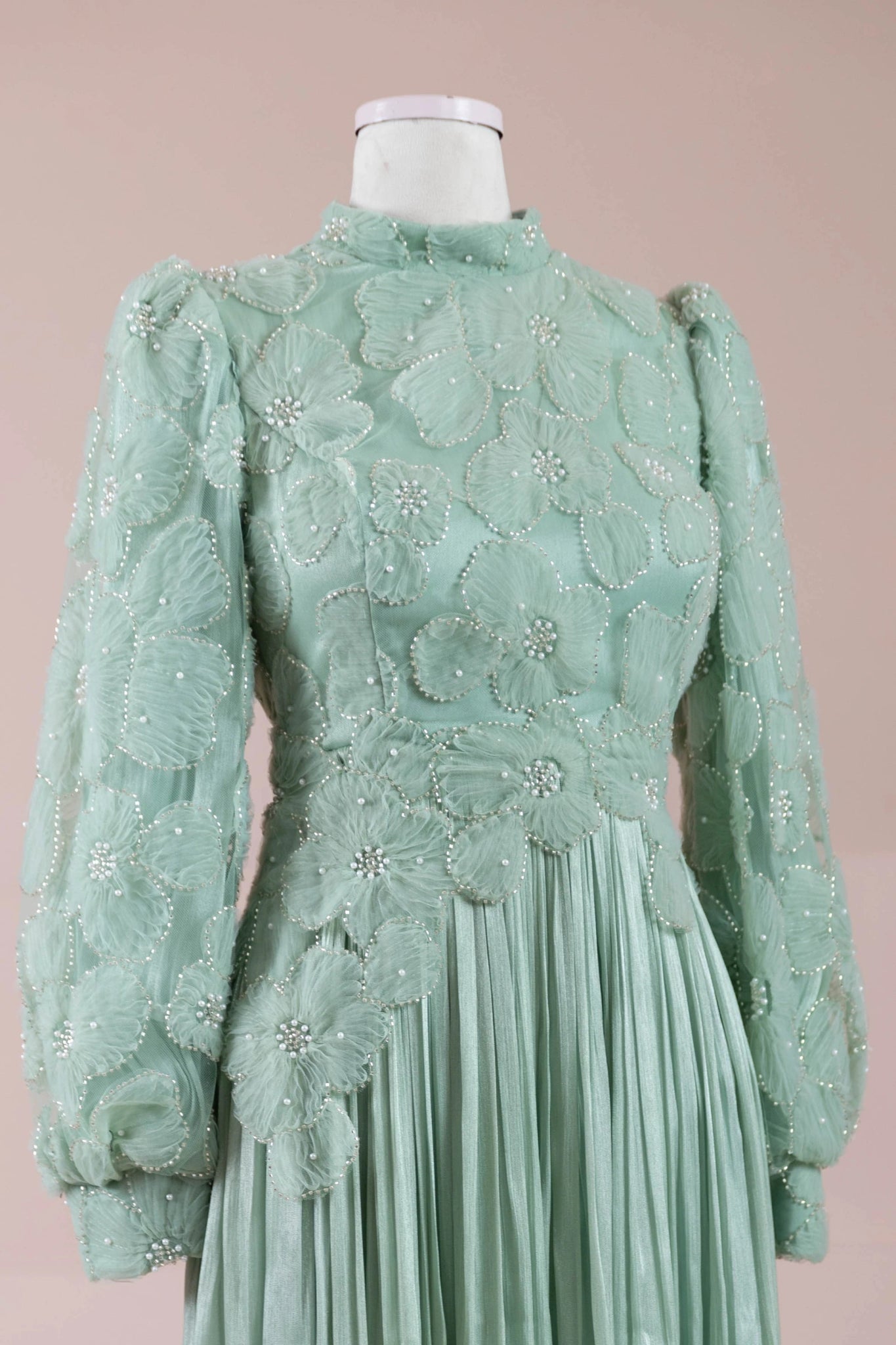 Alora Tesettür Abiye - FioraofDress - tesettur - abiye - mint yeşili - 38 - hijab - evening - dress