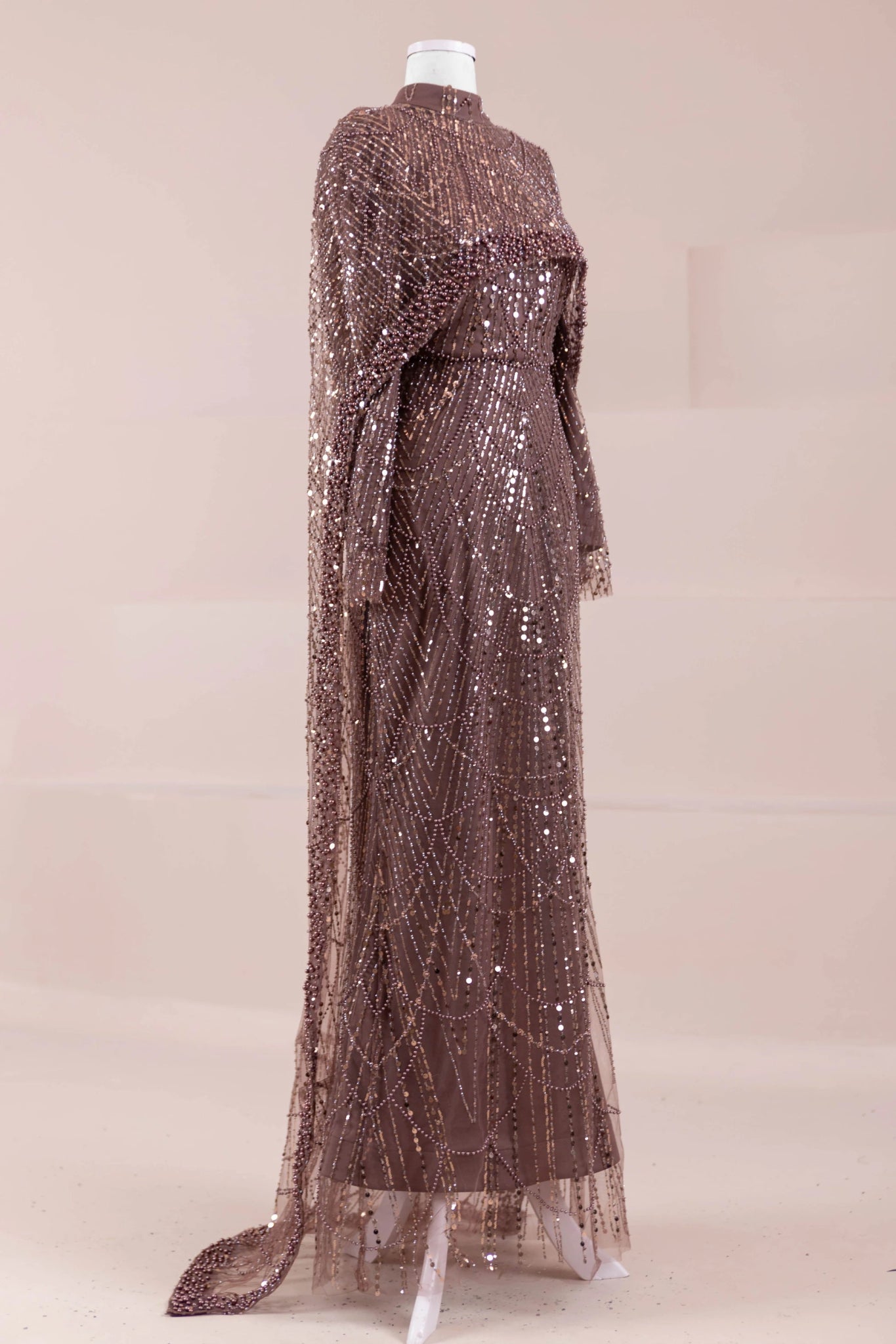 Arde Tesettür Abiye - FioraofDress - tesettur - abiye - Mocha - 38 - hijab - evening - dress