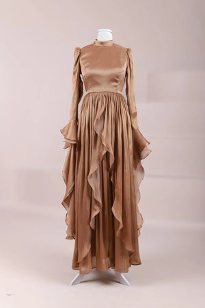 Aréa Tesettür Abiye - FioraofDress - tesettur - abiye - Ekru - 38 - hijab - evening - dress