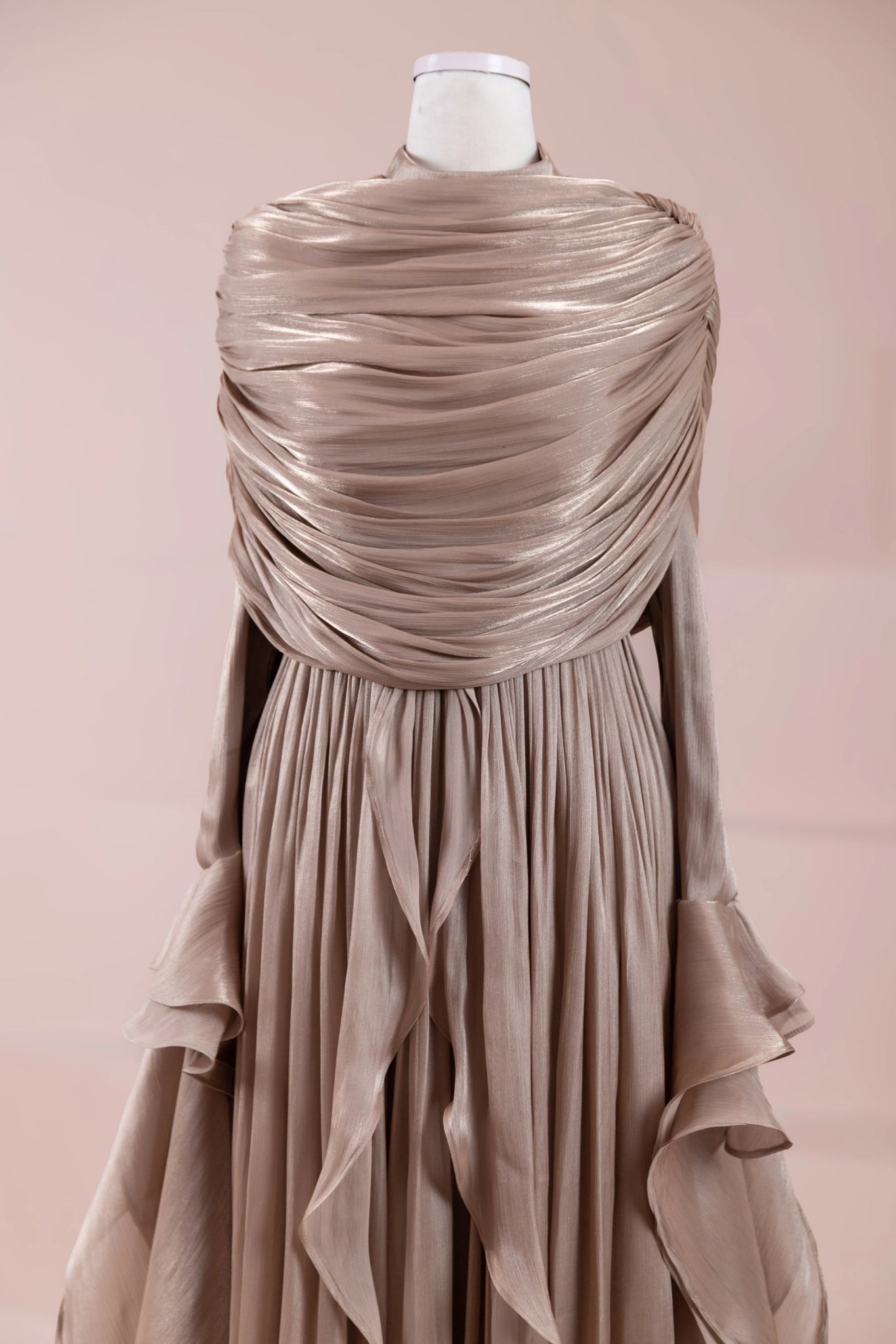 Aréa Tesettür Abiye - FioraofDress - tesettur - abiye - VİZON - 38 - hijab - evening - dress