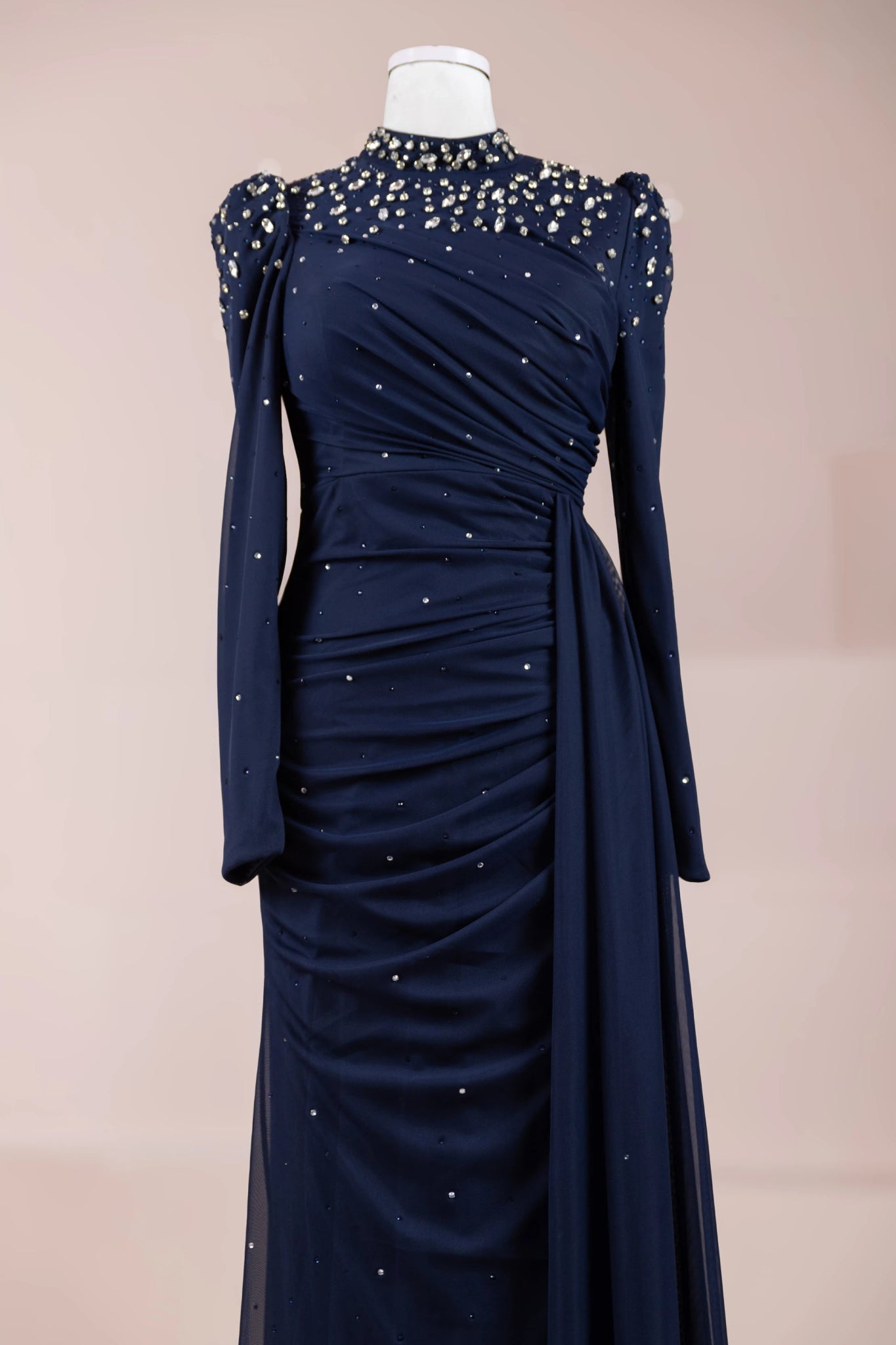 Aris Tesettür Abiye - FioraofDress - tesettur - abiye - lacivert - 38 - hijab - evening - dress