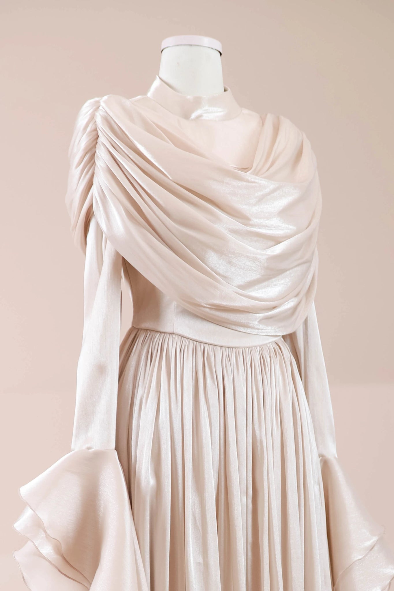 Arvia Tesettür Abiye - FioraofDress - tesettur - abiye - nude - 36 - hijab - evening - dress