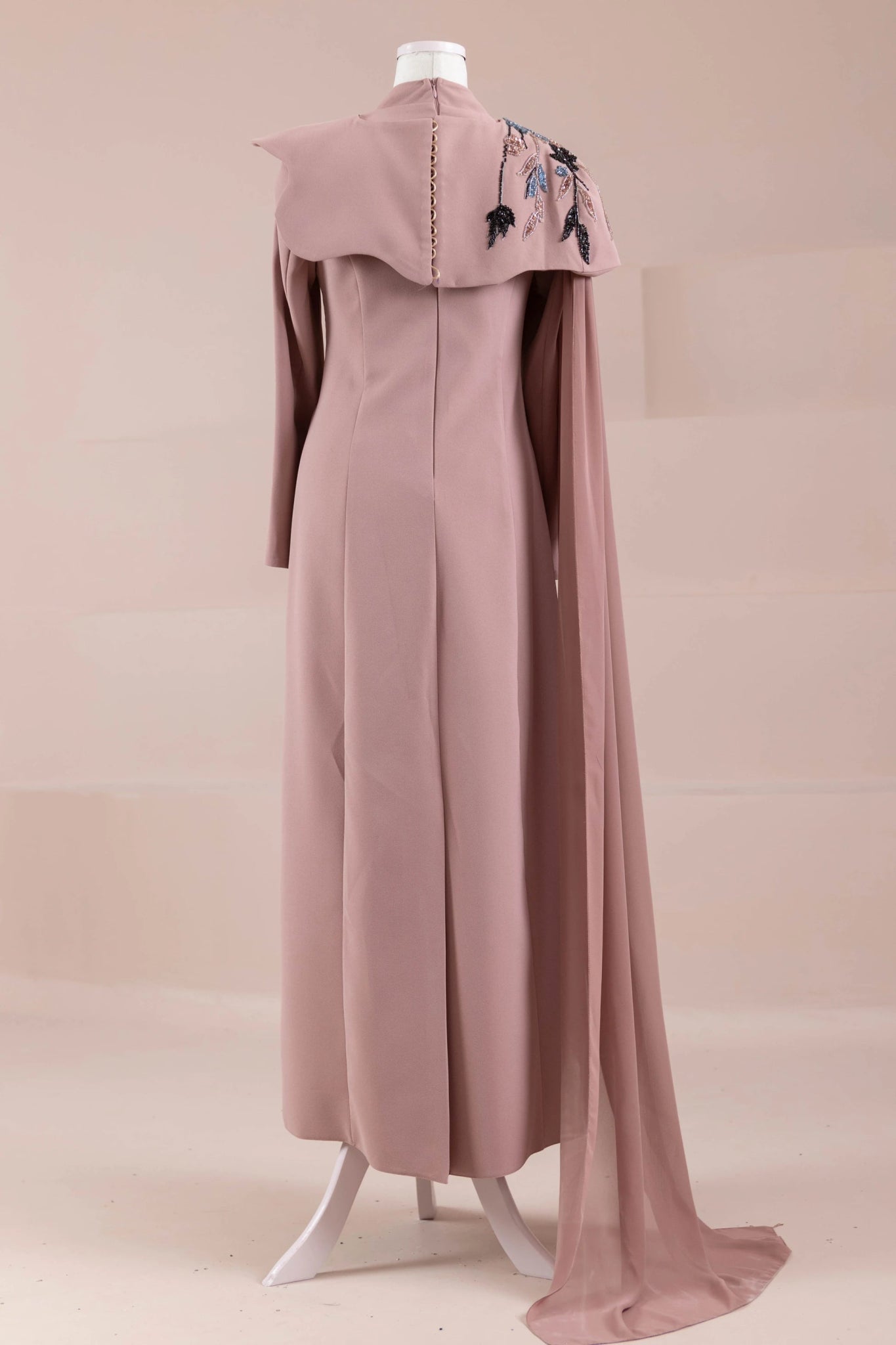 Asilta Tesettür Abiye - FioraofDress - tesettur - abiye - Gül Kurusu - 38 - hijab - evening - dress