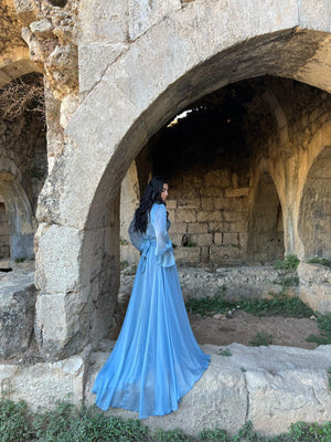 Aurora Tesettür Abiye - FioraofDress - tesettur - abiye - Mavii - 36 - hijab - evening - dress