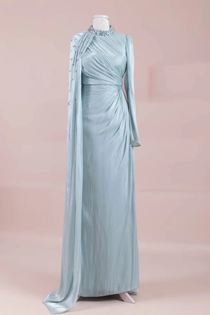 Aven Tesettür Abiye - FioraofDress - tesettur - abiye - mint yeşili - 38 - hijab - evening - dress