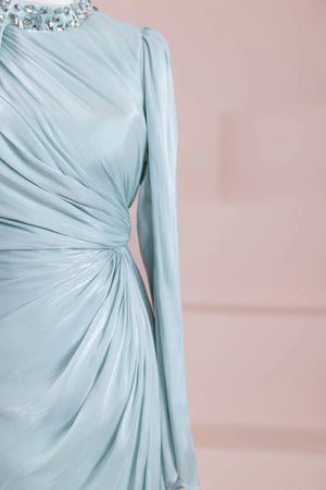 Aven Tesettür Abiye - FioraofDress - tesettur - abiye - mint yeşili - 38 - hijab - evening - dress