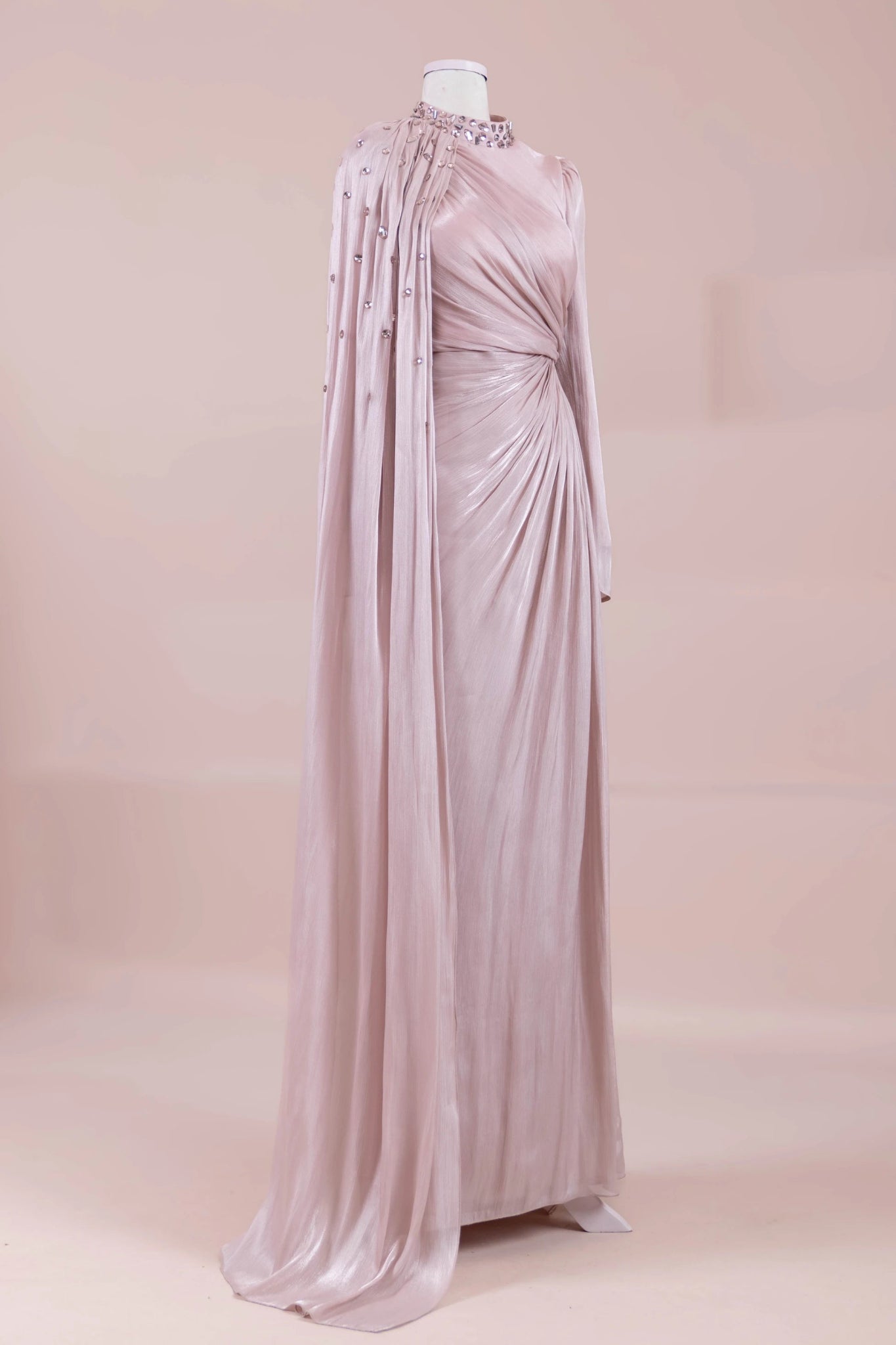 Aven Tesettür Abiye - FioraofDress - tesettur - abiye - Pudra - 38 - hijab - evening - dress