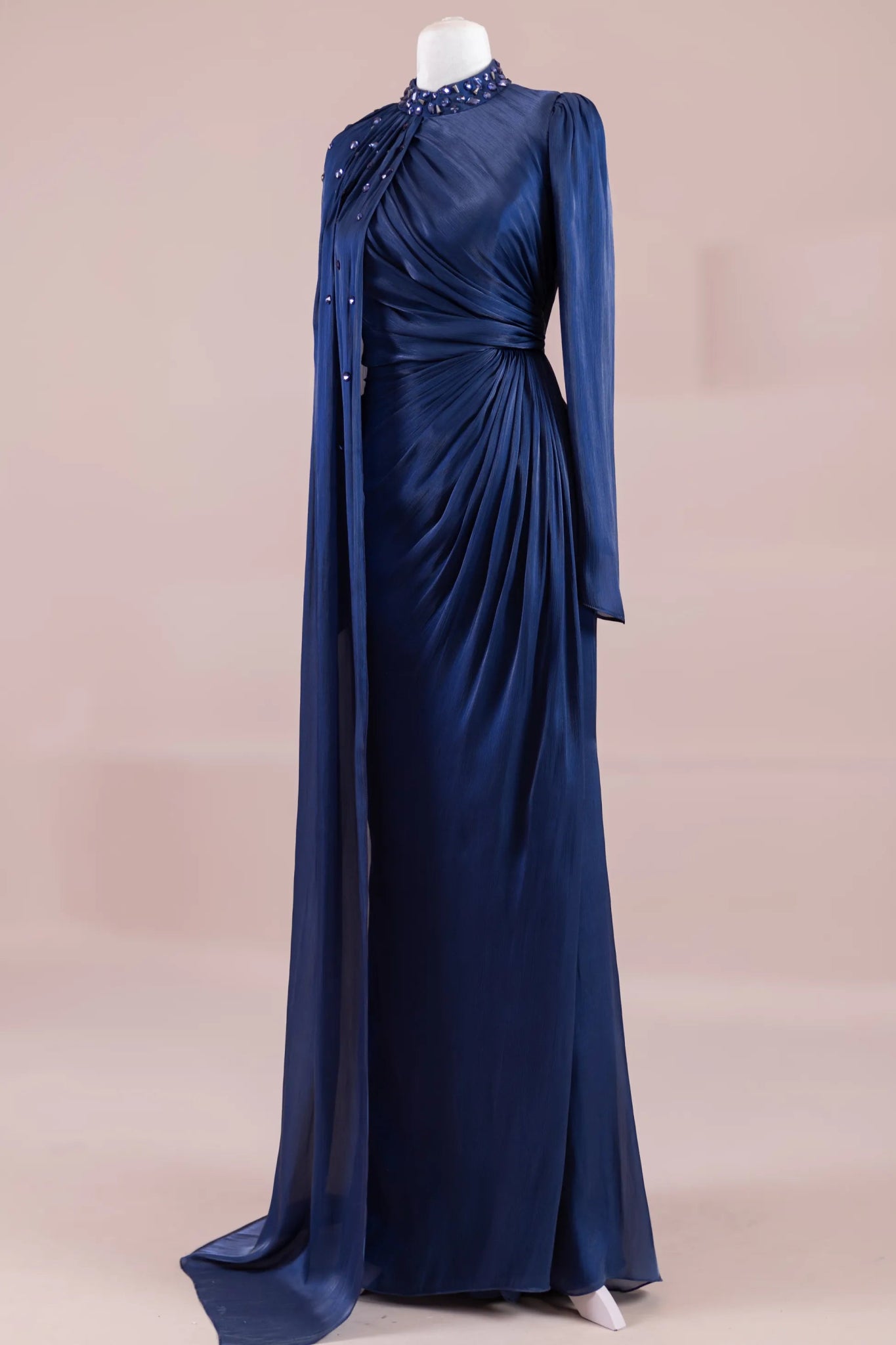 Aven Tesettür Abiye - FioraofDress - tesettur - abiye - LACİVERT - 38 - hijab - evening - dress