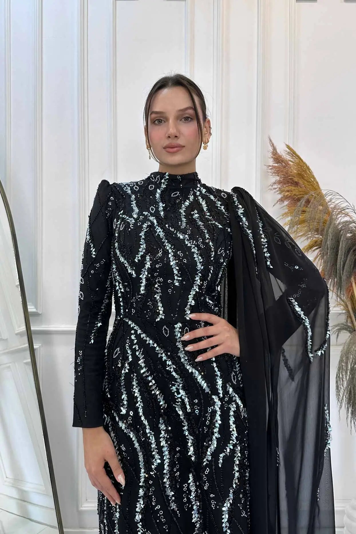 Aybike Tesettür Abiye - FioraofDress - tesettur - abiye - MİNT - 38 - hijab - evening - dress