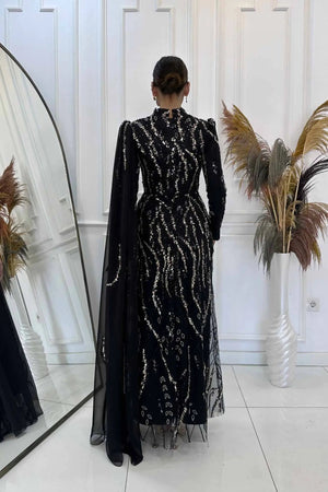 Aybike Tesettür Abiye - FioraofDress - tesettur - abiye - rose - 38 - hijab - evening - dress