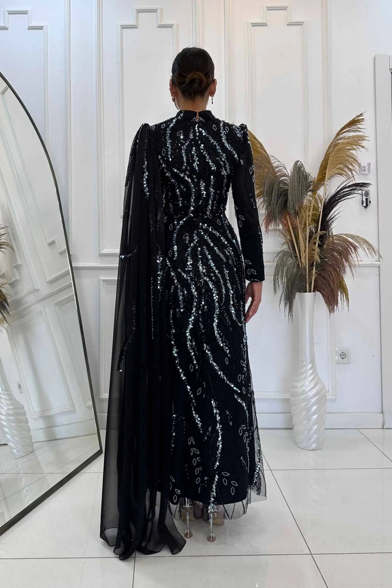 Aybike Tesettür Abiye - FioraofDress - tesettur - abiye - MİNT - 38 - hijab - evening - dress