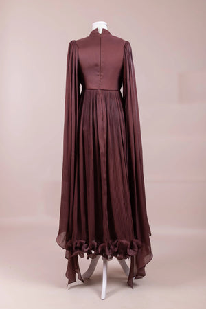 Ayrez Tesettür Abiye - FioraofDress - tesettur - abiye - bery burgundy - 38 - hijab - evening - dress