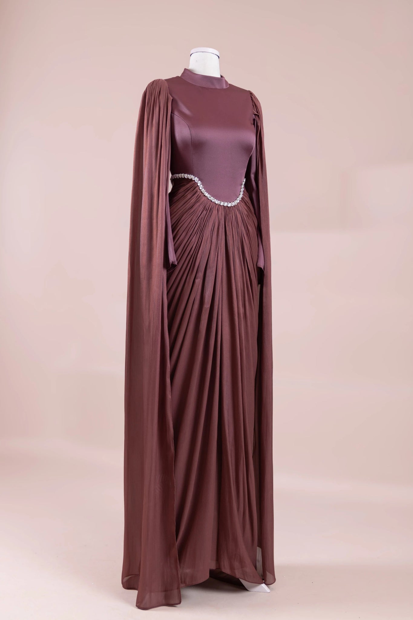 Belin Tesettür Abiye - FioraofDress - tesettur - abiye - bery burgundy - 36 - hijab - evening - dress