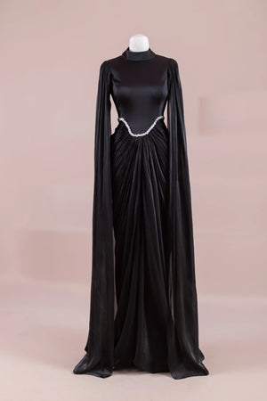 Belin Tesettür Abiye - FioraofDress - tesettur - abiye - Siyahh - 36 - hijab - evening - dress