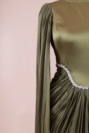 Belin Tesettür Abiye - FioraofDress - tesettur - abiye - Çimen yeşili - 36 - hijab - evening - dress