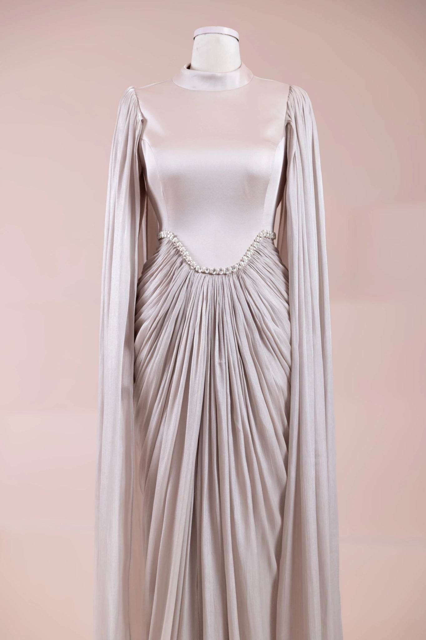 Belin Tesettür Abiye - FioraofDress - tesettur - abiye - BEJ - 36 - hijab - evening - dress