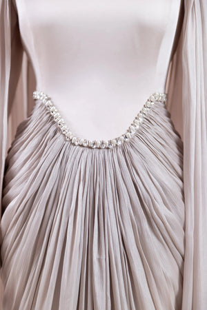 Belin Tesettür Abiye - FioraofDress - tesettur - abiye - BEJ - 36 - hijab - evening - dress