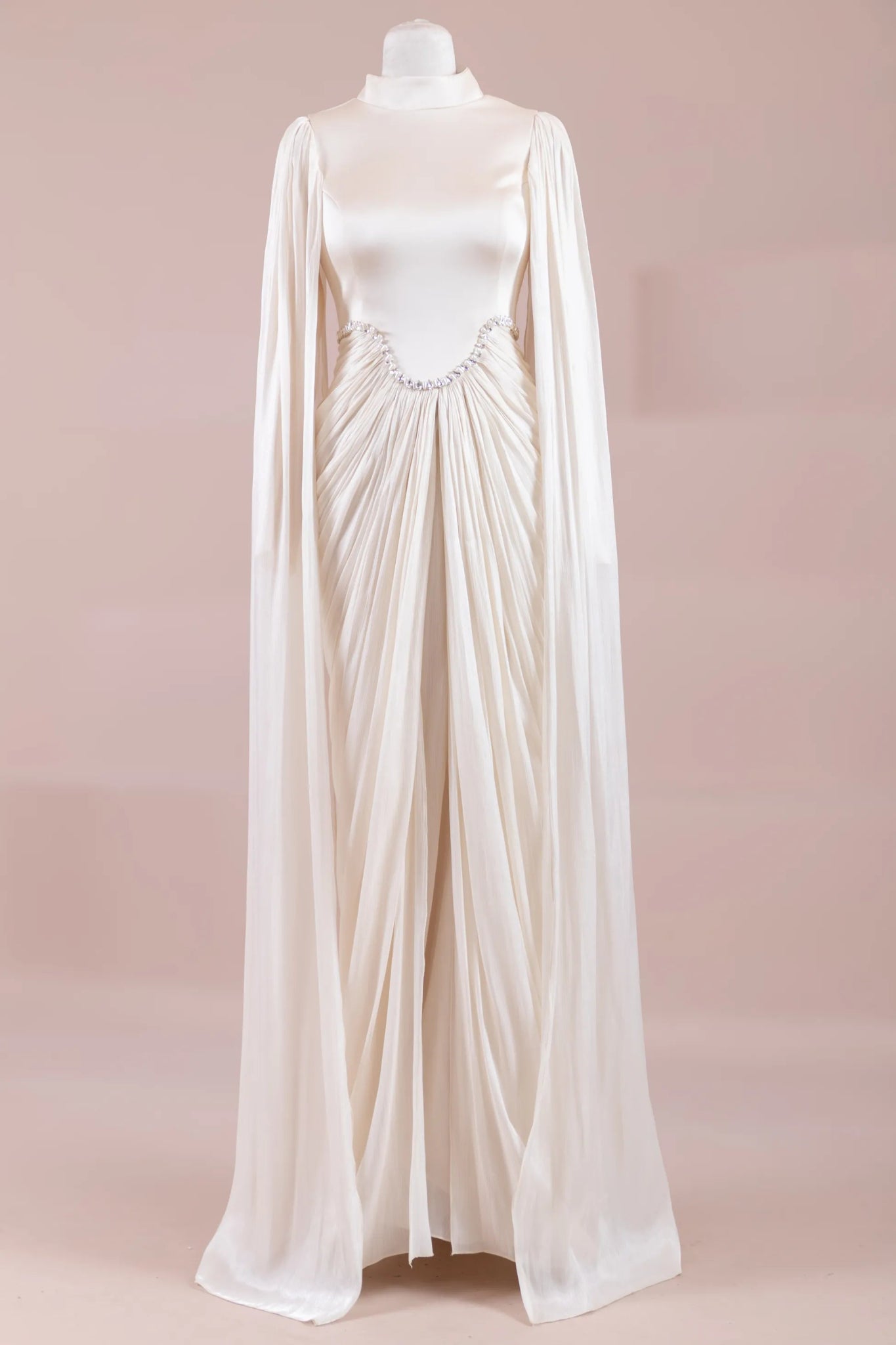 Belin Tesettür Abiye - FioraofDress - tesettur - abiye - krem - 36 - hijab - evening - dress