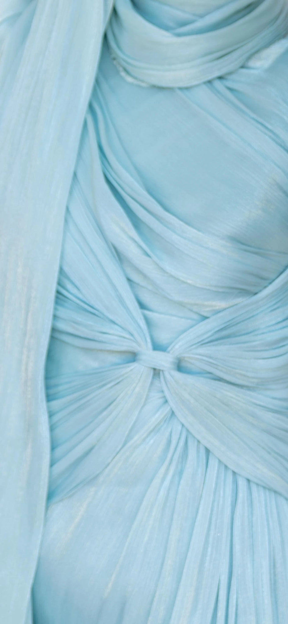 Bella İpek Dokuda Organze Şal Mint - FioraofDress - tesettur - abiye - hijab - evening - dress