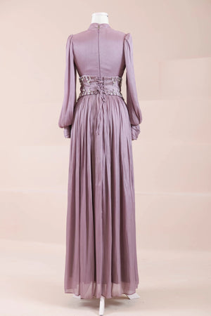 Belora Tesettür Abiye - FioraofDress - tesettur - abiye - MOR - 38 - hijab - evening - dress