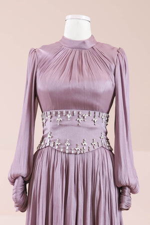 Belora Tesettür Abiye - FioraofDress - tesettur - abiye - MOR - 38 - hijab - evening - dress