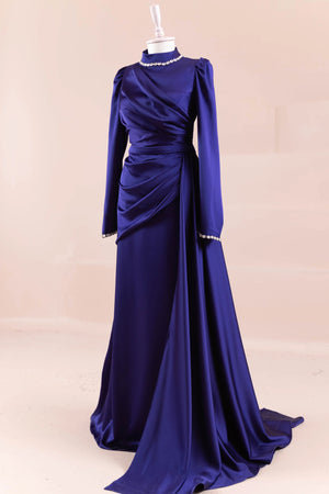 Beril Tesettür Abiye - FioraofDress - tesettur - abiye - SAX - 38 - hijab - evening - dress