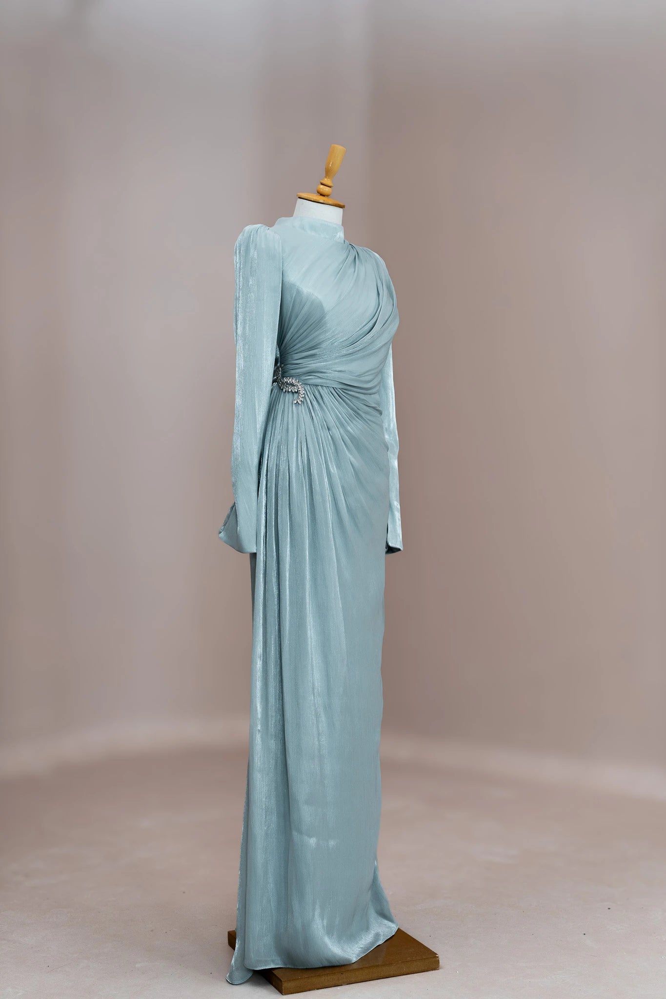 Camellia Tesettür Abiye - FioraofDress - tesettur - abiye - mint - 38 - hijab - evening - dress