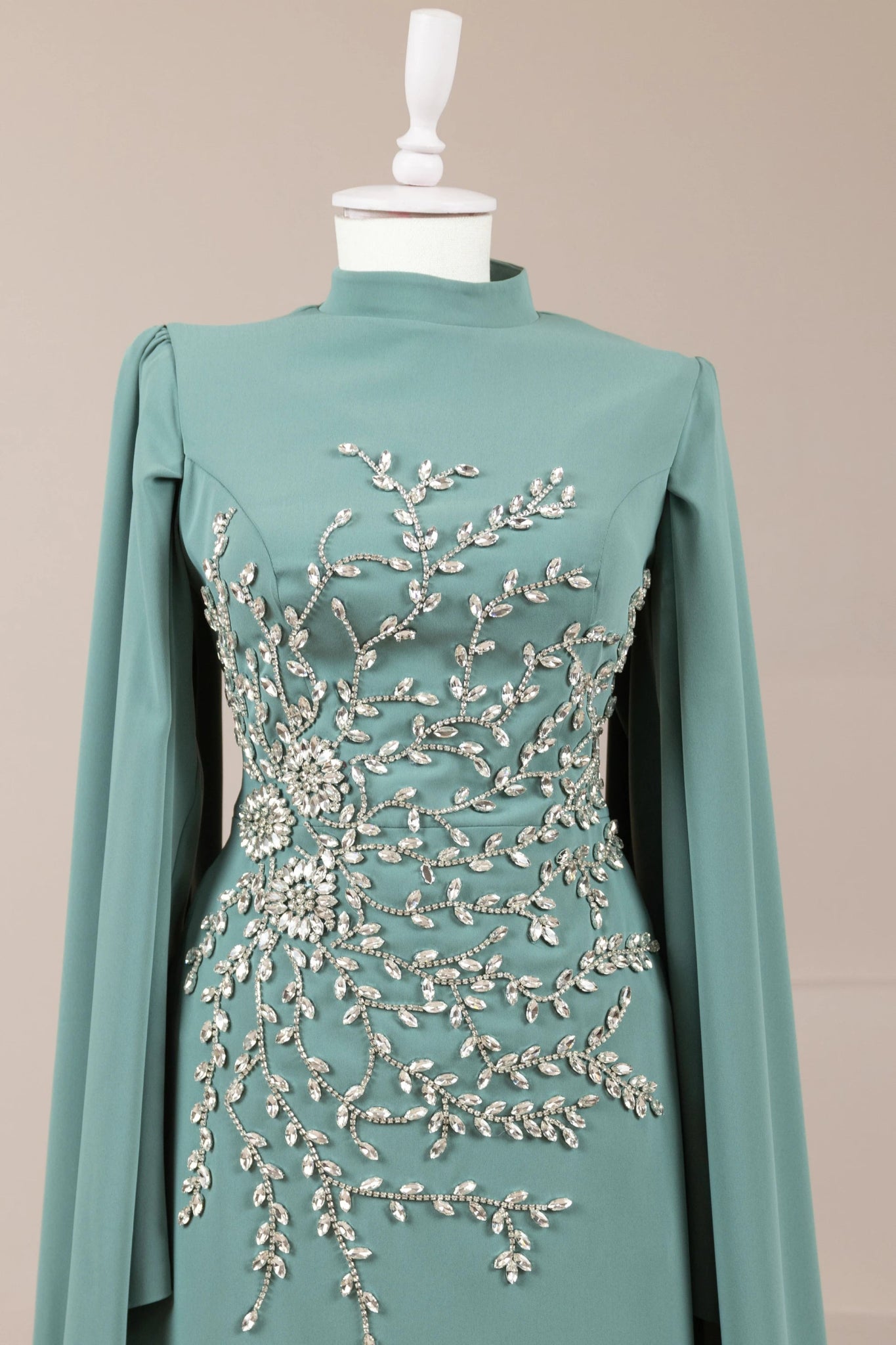 Celestia Tesettür Abiye - FioraofDress - tesettur - abiye - Çagla yeşili - 38 - hijab - evening - dress